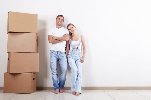 Moving boxes and furniture handled by a man and van service in Highbury