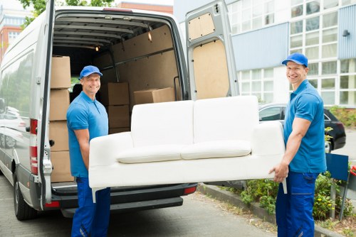 Man with a van helping with a local move in Highbury
