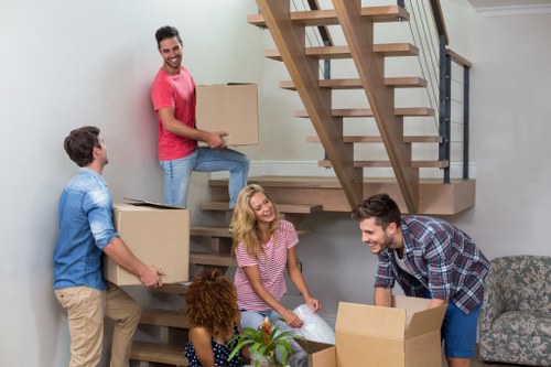 Local furniture removals team handling a move in Highbury
