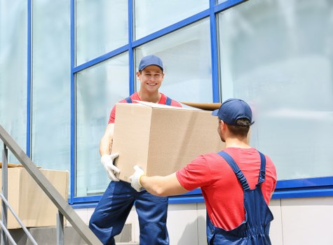 Packing boxes and moving supplies for a Highbury home move