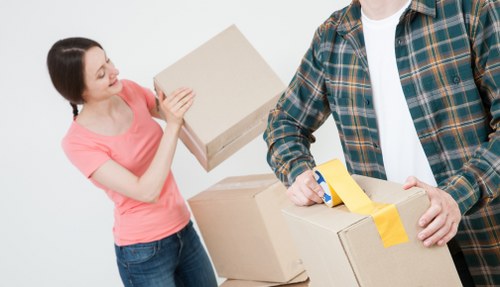 Highbury student moving service working around narrow stair access