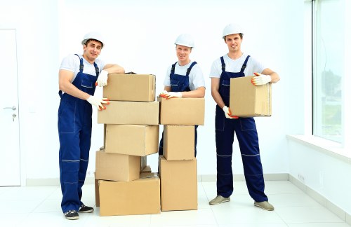 Careful loading of furniture and boxes for a local Highbury relocation