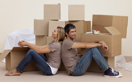 Encrypted online payment process for moving services