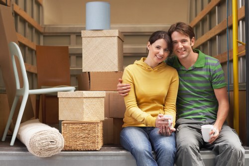 Loading furniture securely into a moving van
