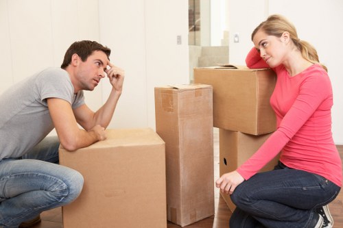 Business relocation planning and packing materials for a Highbury commercial move