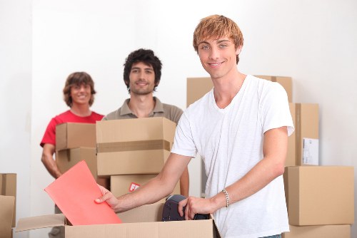 A business relocation team managing access and transport in Highbury